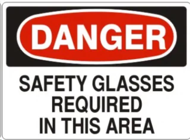 Rental store for SIGN,LAM,DANGER-SAFETY GLASSES in Marquette MI