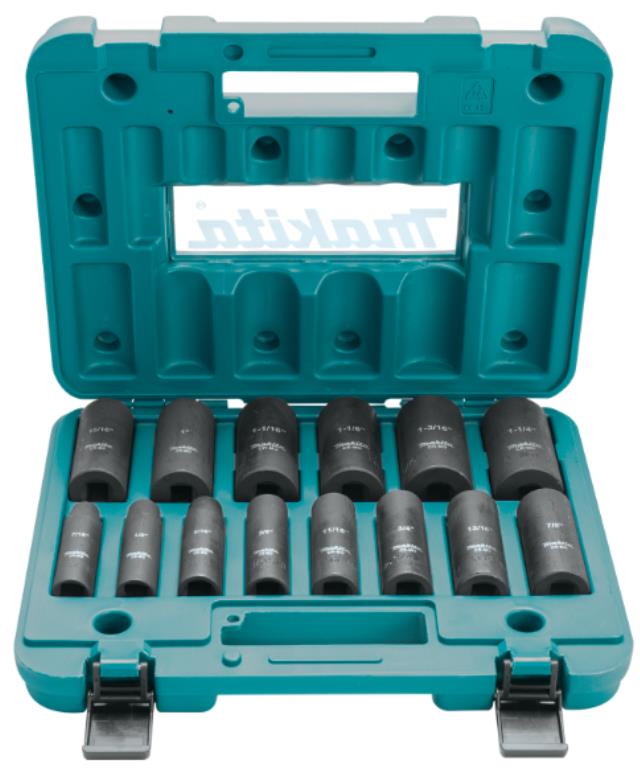 Rental store for 14 Pc. 1 2  Drive Deep Well SAE Impact Socket Set in Marquette MI