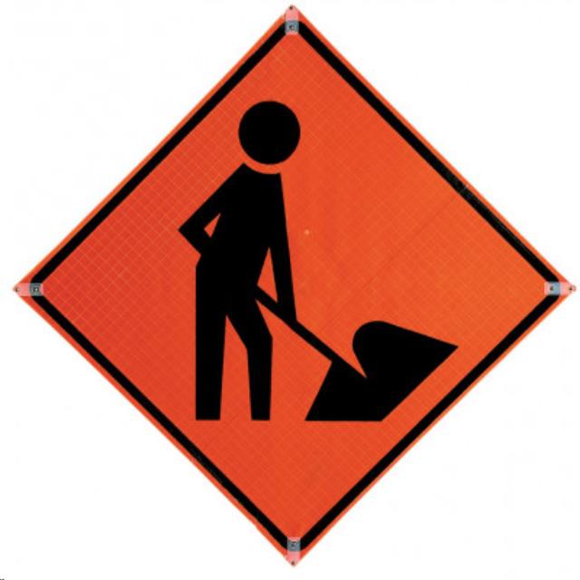 Rental store for SIGN,ROLL UP,48 ,REF, MEN WORK SYMB in Marquette MI