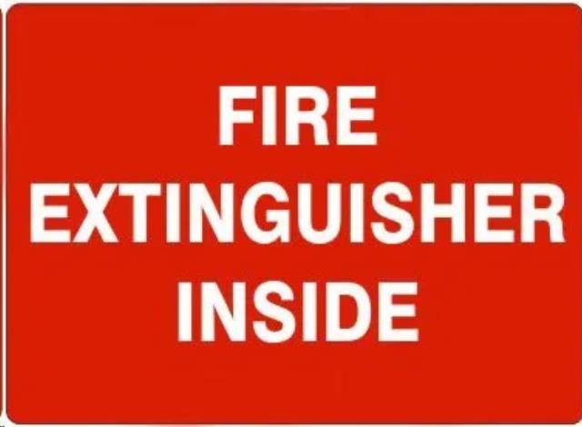 Rental store for SIGN,FIRE EXT INSIDE,3X5 ,ADHE in Marquette MI