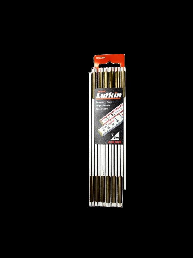 Rental store for 5 8  X 6  Red End® Engineer s Scale Metric Wood Rule in Marquette MI