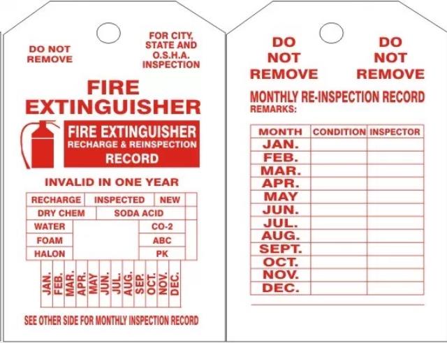 Rental store for TAG,FIRE EXT INSPECT,25PK,TIES in Marquette MI