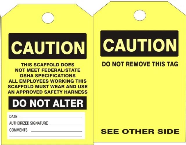 Rental store for TAG,SCAFFOLD,CAUTIO,INSPC,25PK in Marquette MI