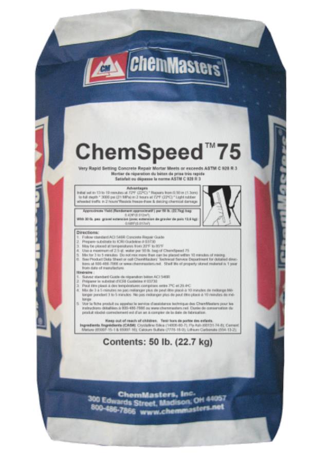 Rental store for ChemMasters’ ChemSpeed 75 Rapid Repair Mortar, 50 in Marquette MI