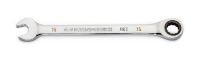 Rental store for 15mm 90-Tooth 12 Point Ratcheting Combination Wrench in Marquette MI