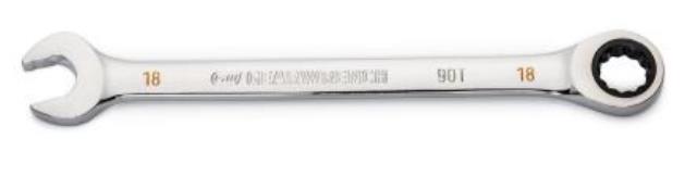 Rental store for 18mm 90-Tooth 12 Point Ratcheting Combination Wrench in Marquette MI