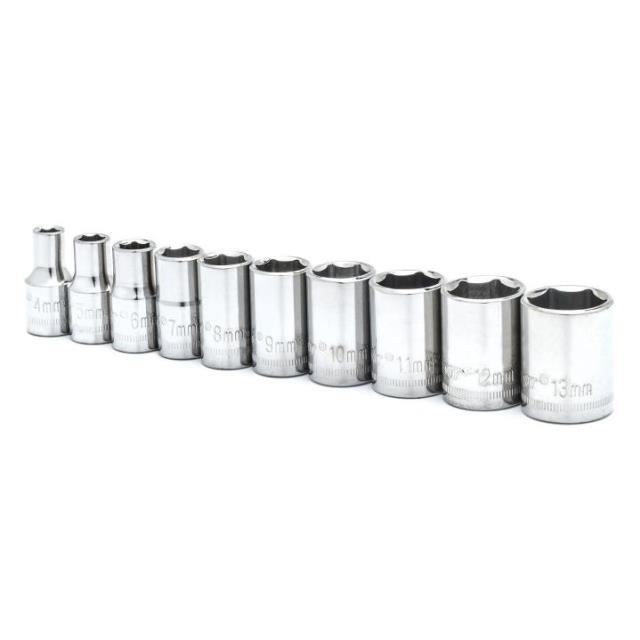 Rental store for 10 Pc. 1 4  Drive 6 Point Standard Metric Socket Set in Marquette MI