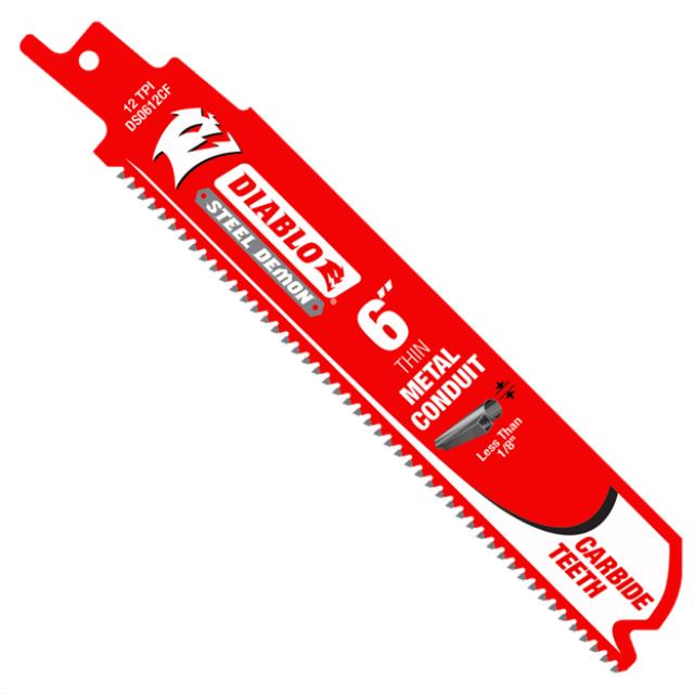 Rental store for BLADE,RECIP,CARB, 6 12TPI, 6 CONDUIT,3PK in Marquette MI