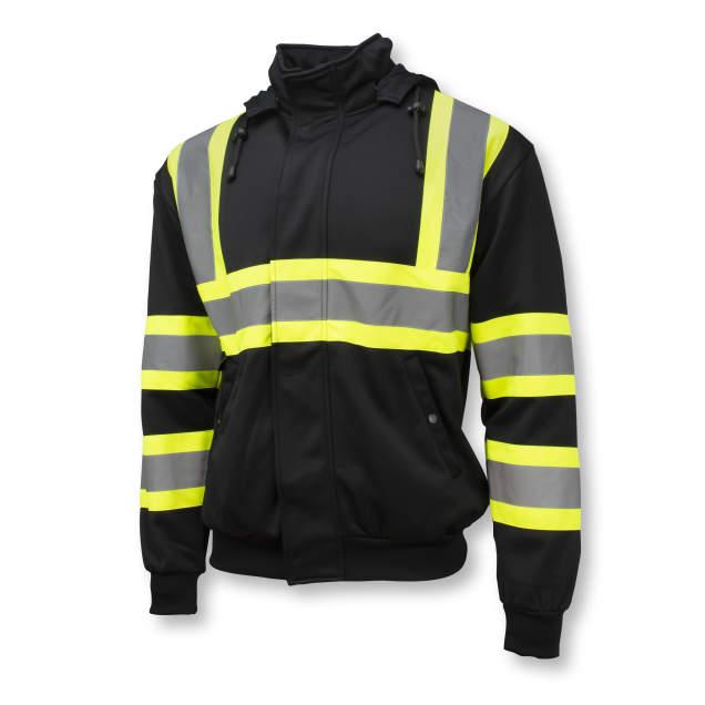 Rental store for BLACK HI-NECK ZIP FRONT X BACK HOODIE SM in Marquette MI