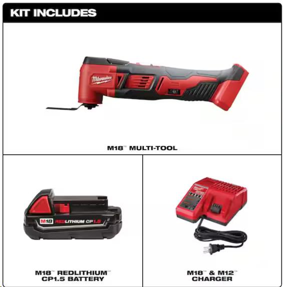 Rental store for M18 CORDLESS LITHIUM-ION MULTI-TOOL KIT W 1.5AH BATTERY in Marquette MI