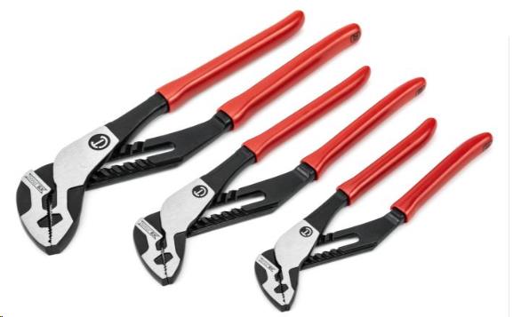 Rental store for Crescent 3 Piece Z2 K9 Straight Jaw Dipped Handle Tongue and Groove Plier Set in Marquette MI