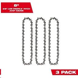 Rental store for 8  3 8  LOW PROFILE™ Pitch, .043  Gauge Saw Chain  3 PK in Marquette MI
