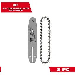 Rental store for 8  3 8  LOW PROFILE™ Pitch, .043  Gauge Saw Chain and Guide Bar Set in Marquette MI