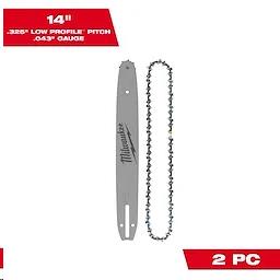 Rental store for 14  .325  LOW PROFILE™ Pitch, .043  Gauge Saw Chain and Guide Bar Set in Marquette MI